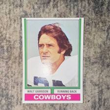 T.C.G. NFL Walt Garrison Dallas Cowboys 1973 2 Card Lot #335 Football