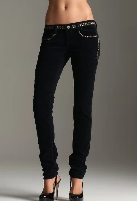 William Rast Justin Timberlake 超紧身灯芯绒摇杆耳钉牛仔裤 — 第 2/3 张图片