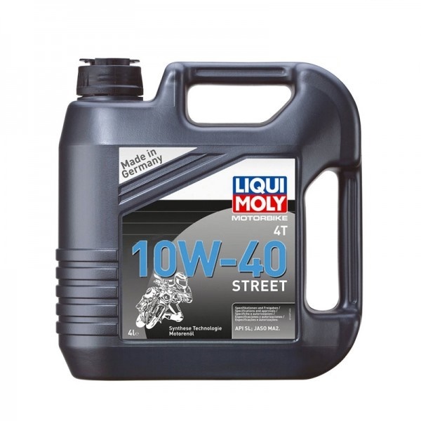 Huile moteur moto 10W40 LIQUI MOLY 4L lubrifiant 4T Street