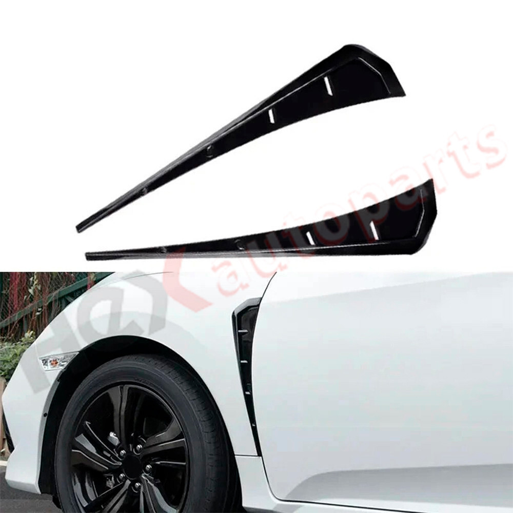 2x Car Side Fender Vent Air Wing Cover Body Trim Accessories Universal for…