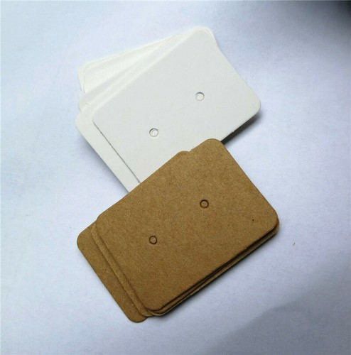 100pcs Jewelry Earring Display Organizer Holder Show Package Hang Card 2.5x3.5cm - 第 1/7 張圖片