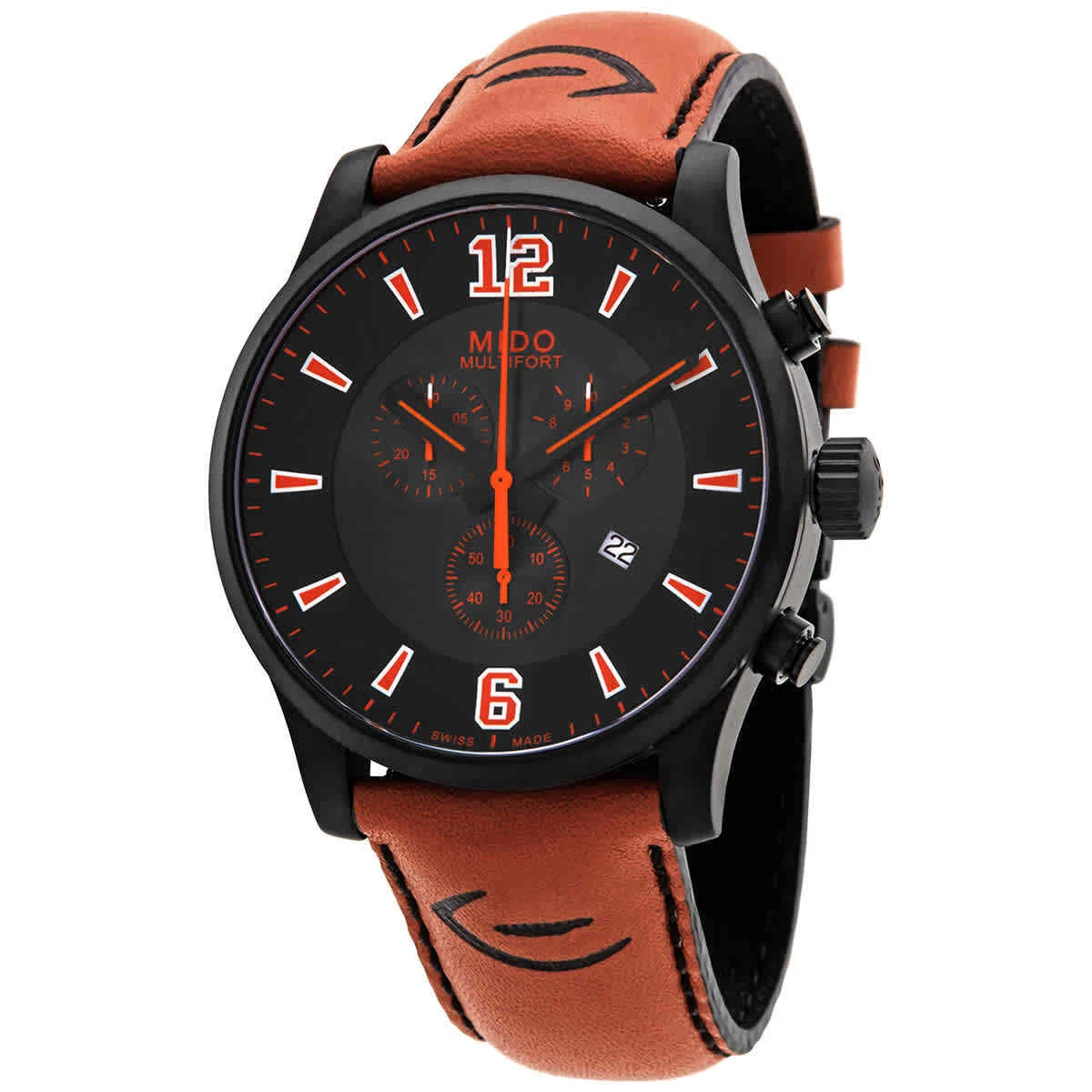 Mido Multifort Touchdown Chronograph Quartz Black Dial Men s Watch