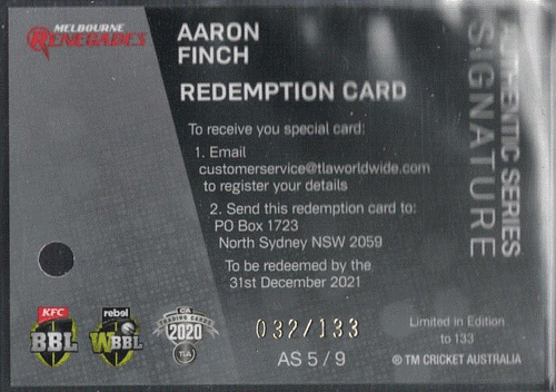 2020/21 CA Traders Cricket Authentics Green & Signatures & Priority Singles - Picture 25 of 35