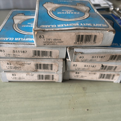 Nickson Industries Heavy Duty Muffler Clamp 83 HD Clamp 1 7/8 /48mm Lot Of 7