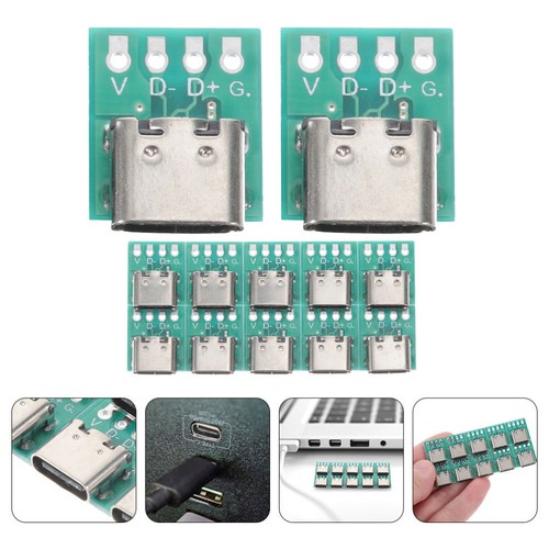 12 Pcs USB C-type Splitter Board Cable Panel Connector Socket Plug - 第 5/12 張圖片