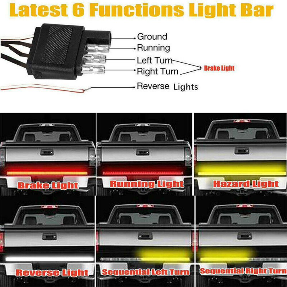 60 Inch Truck Tailgate LED Light Bar Brake Reverse Ghana