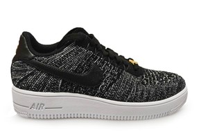 Hombre Nike Air Force 1 Ultra Flyknit Bajo Qs-853880001 - Negro Blanco  Trainers | eBay