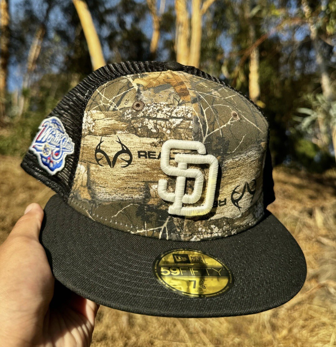 MLB San Diego Padres 1998 World Series Real Tree Trucker New Era