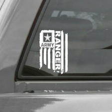DISTRESSED UNITED STATES ARMY FLAG RANGER VINYL DECAL STICKER U.S. ARMY