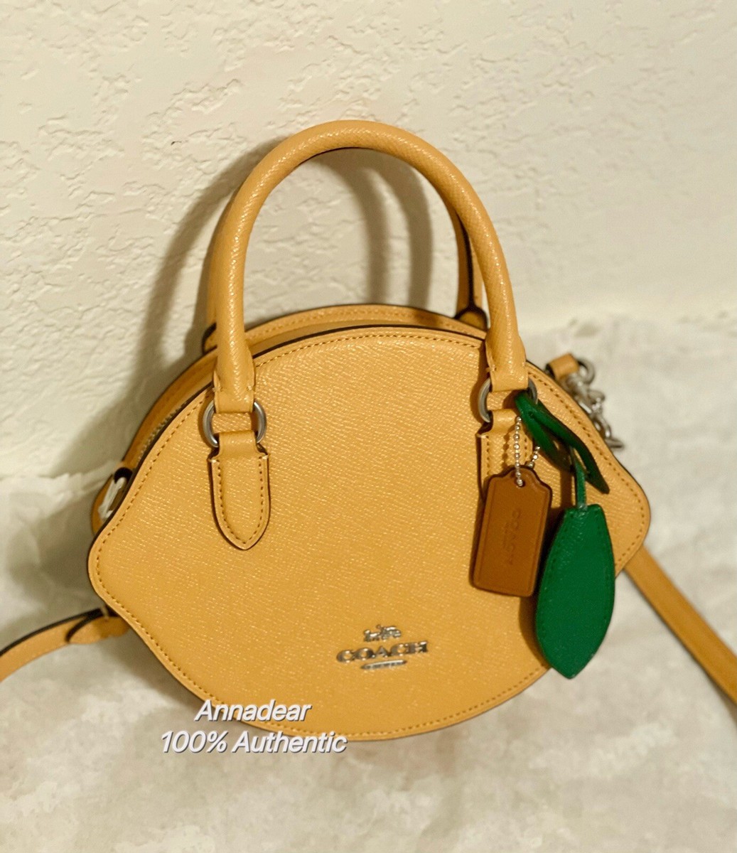 Coach Lemon Crossbody Bag Shoulder Leather CR251 NWT Honeycomb | eBay