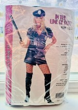 Naughty Cop/Police Woman  s Costume Sz 8-10 In The Line Of Duty Adult Costume