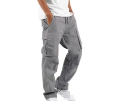 Men  Pants Joggers Pants Sweatpants Loose Pockets Trousers Fashion Casual
