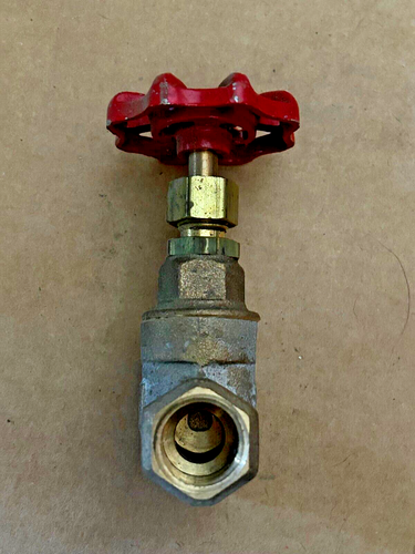 Milwaukee 1/2" Brass Gate Valve Fig 105 125 SWP 200 WOG Threaded USA made - Picture 7 of 7