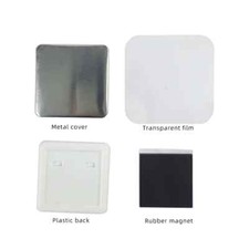 300pcs Square Magnet Materials Supplies for 50 50mm Fridge Magnet Making