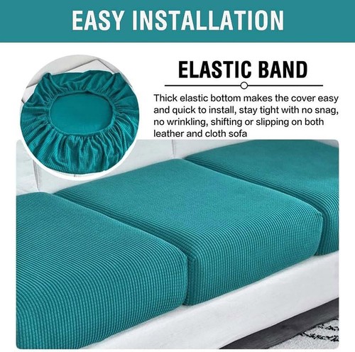 Sofa Cushion Cover 1/2 Seater Stretch Lounge Slipcover Protector Couch Cover AU - Picture 12 of 32