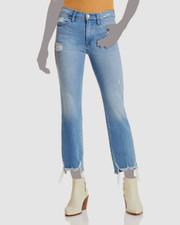  235 Frame Women Blue Le High Ripped Straight Leg Denim Jeans Pants Size 23