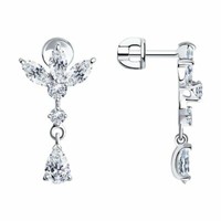 Ohrstecker 925 Silber Silberohrringe HäNger Zirkonia Stein Echtschmuck