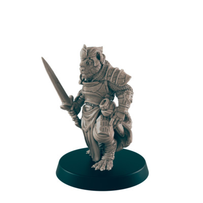 Catfolk Guardsmen - Everyday Folk - Mini - EC3D - - Dungeons & Dragons - RPG - T