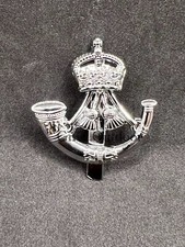 King’s Crown Rifles Regiment Cap Badge British Army Beret Metal Clip Cap Badge