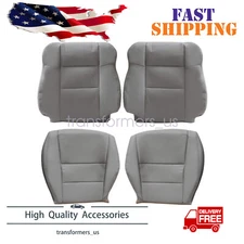 For Acura RDX 2007 2008 Perforated Driver Passenger Bottom Top Seat Cover Gray