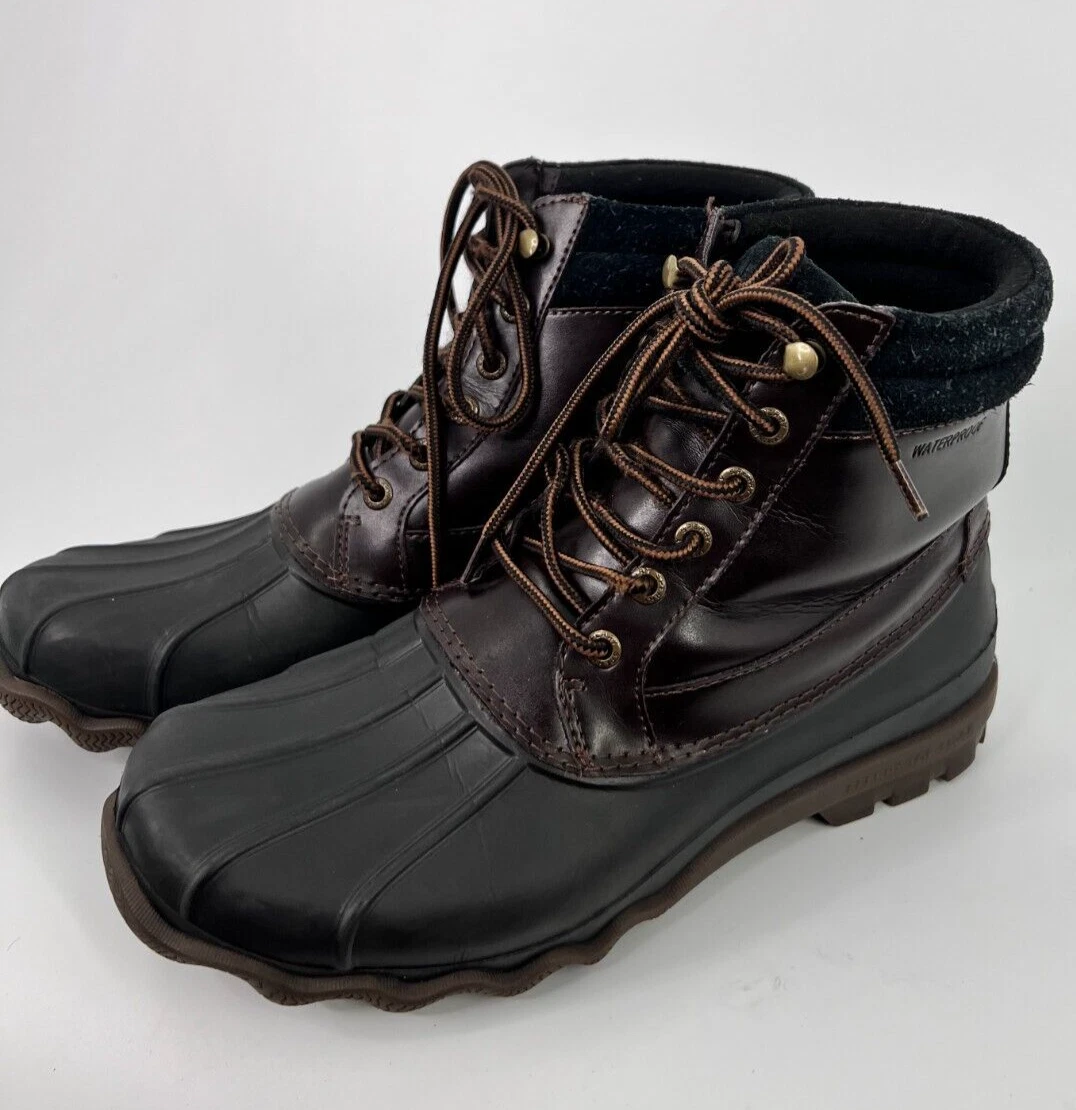 Sperry brewster leather sale boot
