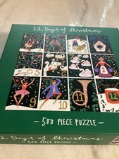Galison 12 DAYS OF CHRISTMAS 500-Piece Jigsaw Puzzle Art