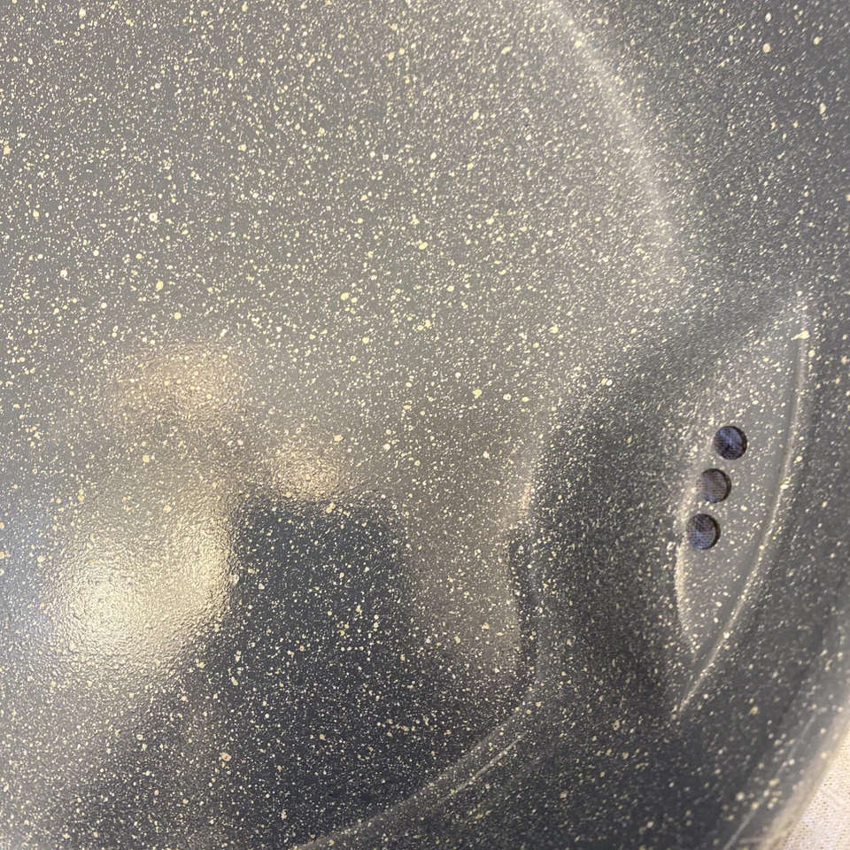 Delimano Italien Keramik Pfanne 11" Bratentlüftung EUC abnehmbarer Griff grau Marmor - Bild 3 von 4