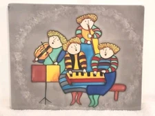 JOYCE ROYBAL - MODERN ABSTRACT - Muscians - The Quartet  - Tile Artwork