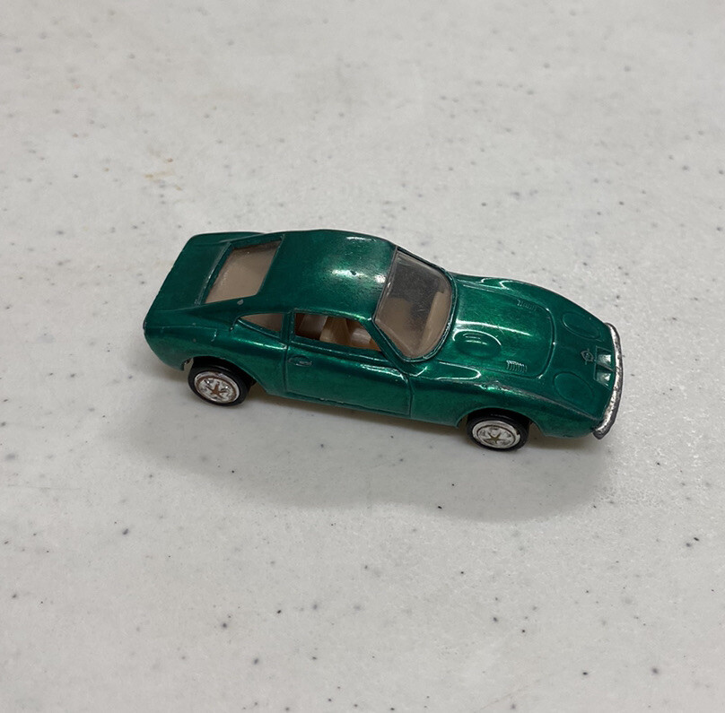 Vintage Playart Opel GT Green Made In Hong Kong Diecast 1:64 VERY