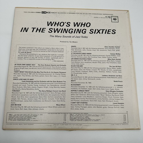 Who's Who In The Swinging Sixties Many Sounds Of Jazz Today LP Miles Davis D Bru - Picture 2 of 6