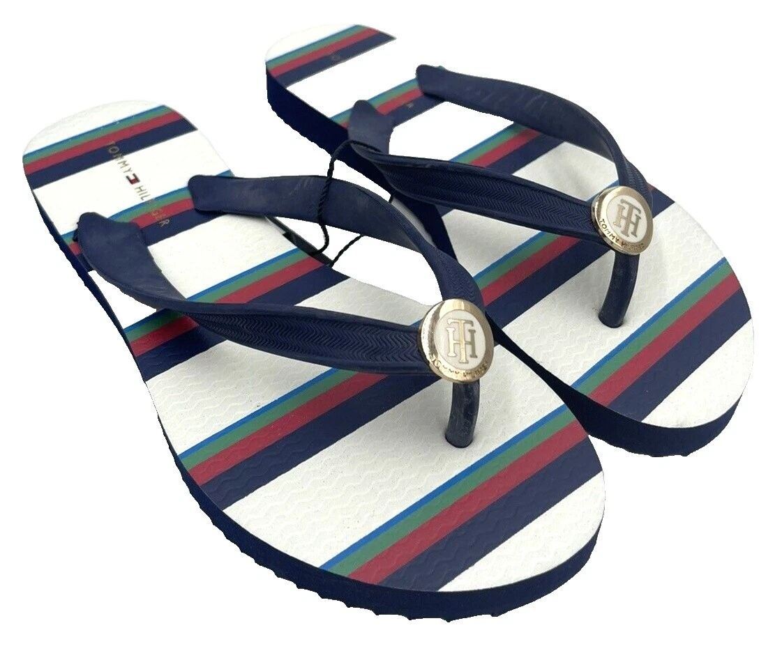 Sandálias Listrado Tommy Hilfiger casual para mulheres