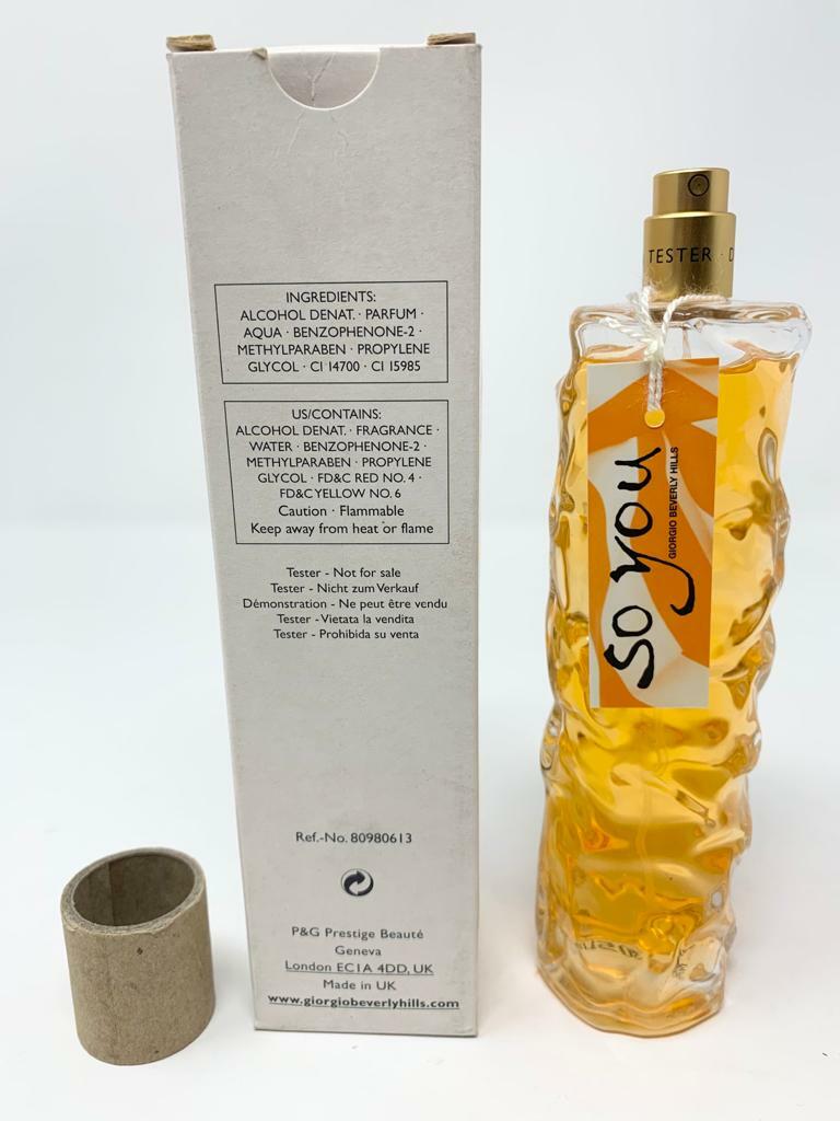 Tester Bottles Us Tester Perfume Vs Original Giorgio Beverly Hills