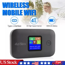 5G Portable Unlocked 4G Wireless WiFi Router Mobile Broadband LCD MIFI Hotspot
