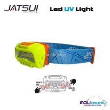 LAMPADA FRONTALE JATSUI LED UV LIGHT DOPPIA FUNZIONE LED E LUCE UV RICARICA EGI