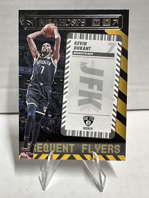 2021-22 Panini NBA Hoops Frequent Flyers JFK #15 Kevin Durant