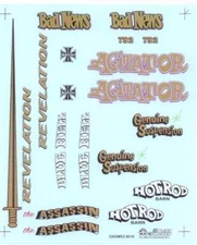 Slixx 8016 Gasser Mini Sheet #2 1/24 1/25 Drag waterslide decal