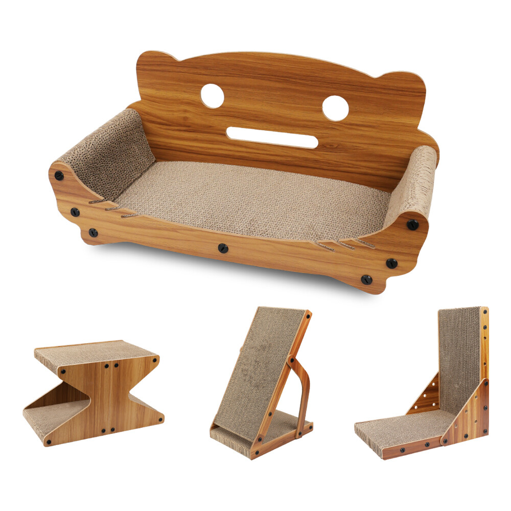 VaKa Cat Scratcher Scratching Board Corrugated Cardboard Scratch Bed