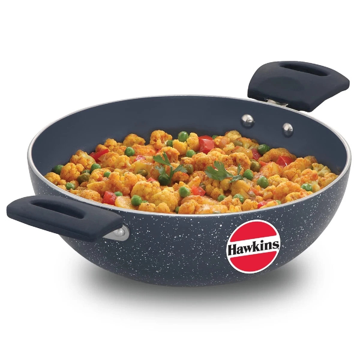 Hawkins Ceramic Nonstick 2.5L Deep Kadhai Wok Fry Pan Induction