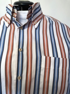 Gestreiftes Herrenhemd, von Lifestyle BY Allba Moda 100% Baumwolle
