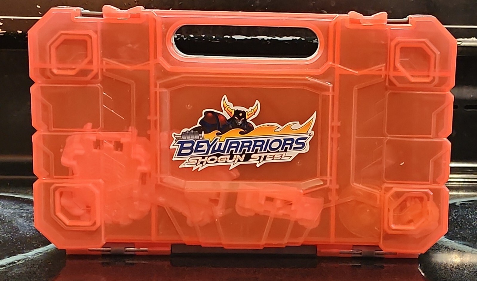 Beyblade Beywarriors Shogun Steel Case w/ accessories, see photos, Metal/Plastic