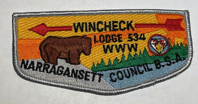 OA Lodge 534 Wincheck diamond Jubilee Mint Boy Scout RC1