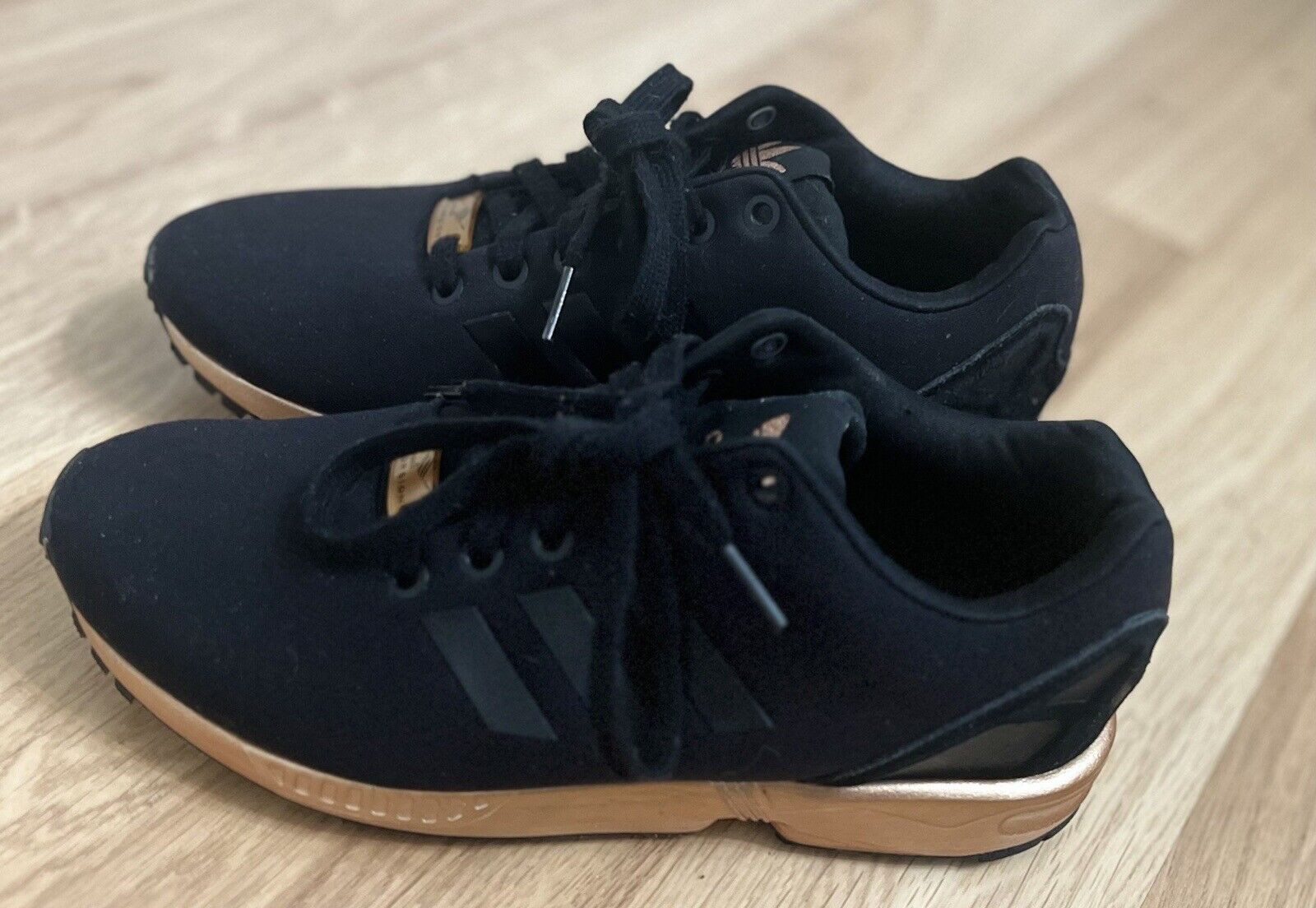 Limited Edition Adidas ZX Flux Rose Gold & Black … - image 2