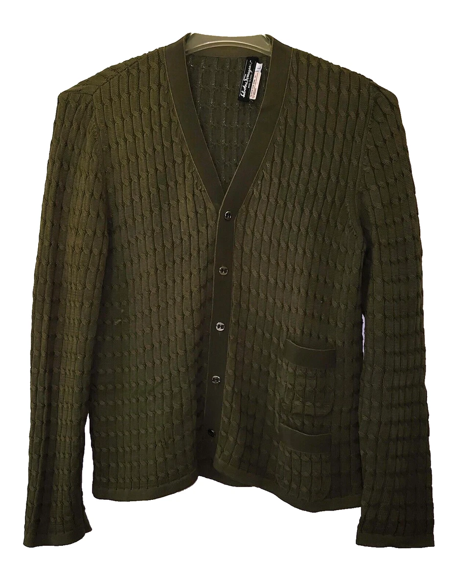 Salvatore Ferragamo ダークグリーン カーディガン Salvatore Ferragamo Women's Cardigan for sale | eBay