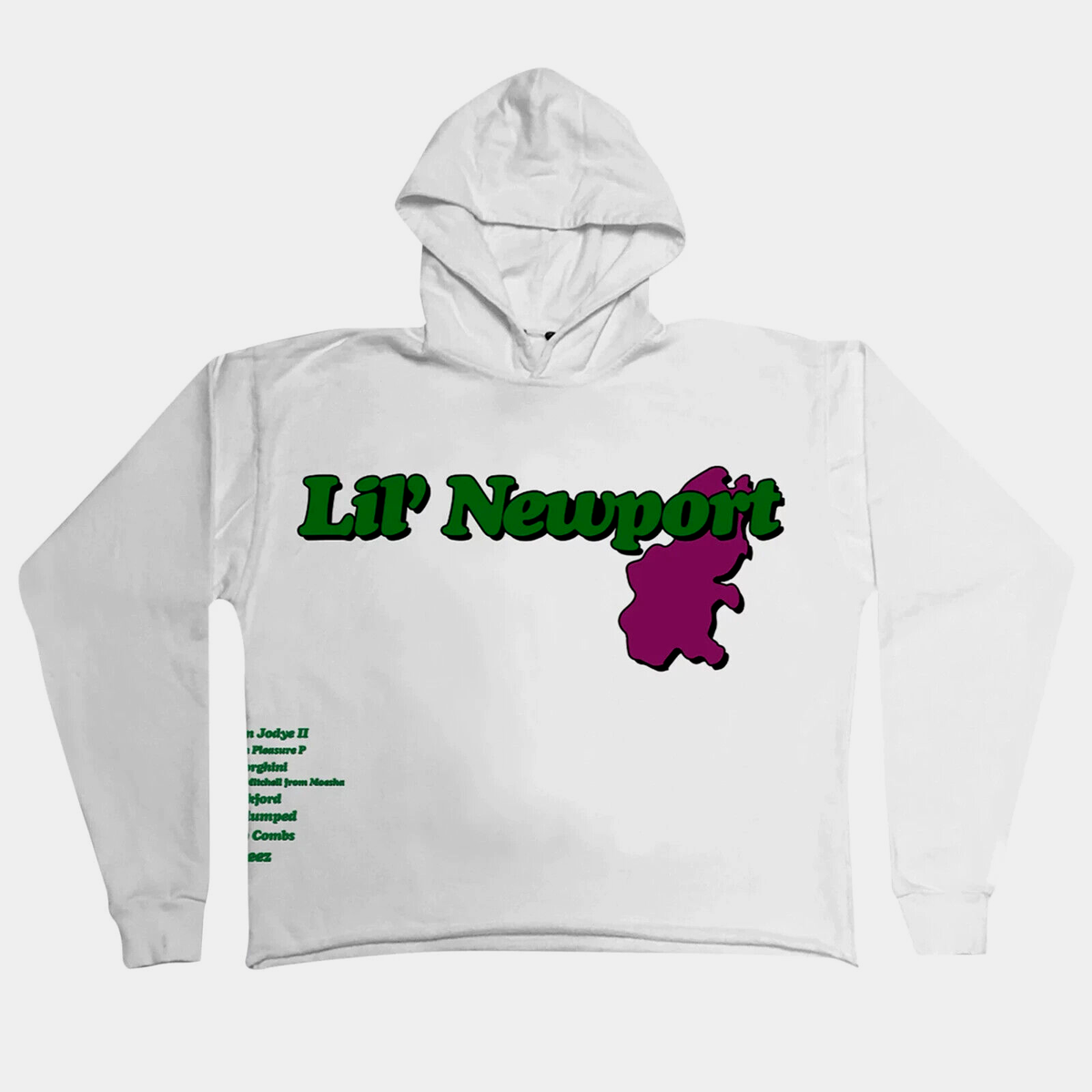 Vlone Yams Day Lil Newport Hoodie Sweatshirt White Size XL