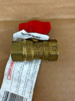 Mueller B&K 1/2'' 111-123HC Brass Gas Ball Valve Threaded