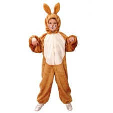 Hasen Kostüm Hopsi für Kinder Gr. 116-164 braun Tier Fasching