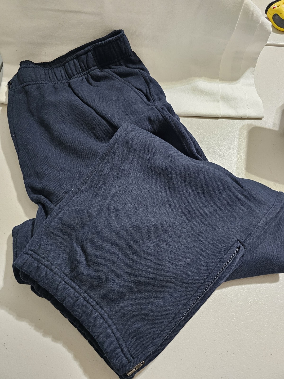 NIP Mens LL BEAN Navy  SweatPants size XXL TALL Zipper 40x34