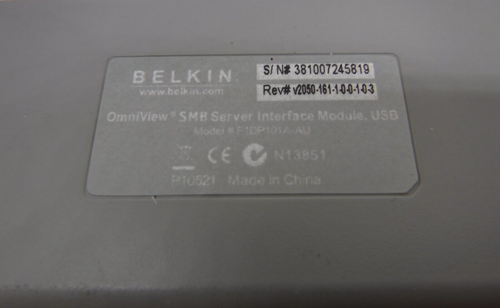 Belkin F1DP101A-AU OmniView USB VGA SMB Server Interface KVM Switch Cable Module - Picture 2 of 4