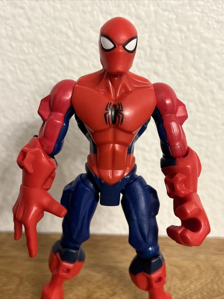 "FIGURA DE ACCIÓN SUPER HERO MASHERS SPIDER MAN 6"" PLÁSTICO HASBRO JUGUETE" Foto 2 de 4