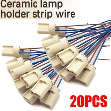20x For G9 Base Ceramic Lamps Holder Socket Cable Halogen LED Bulb Down Lights